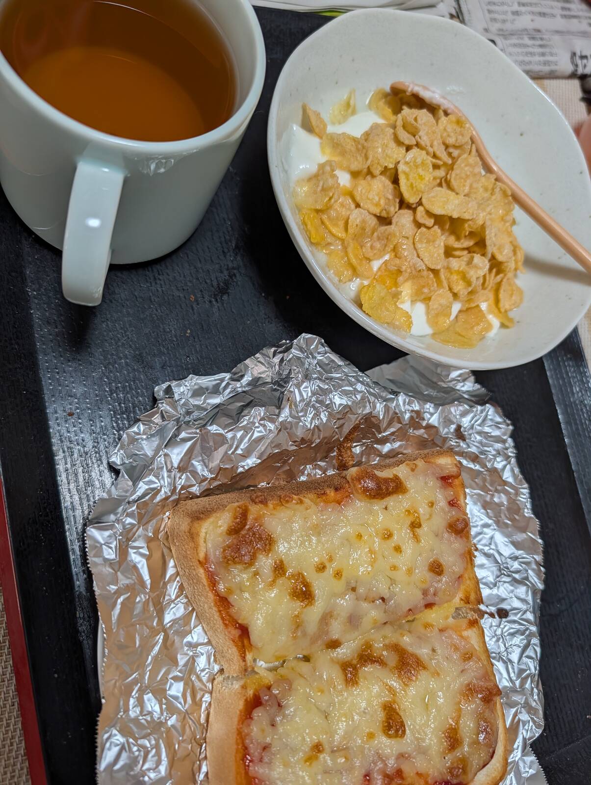 本日の朝食兼昼食