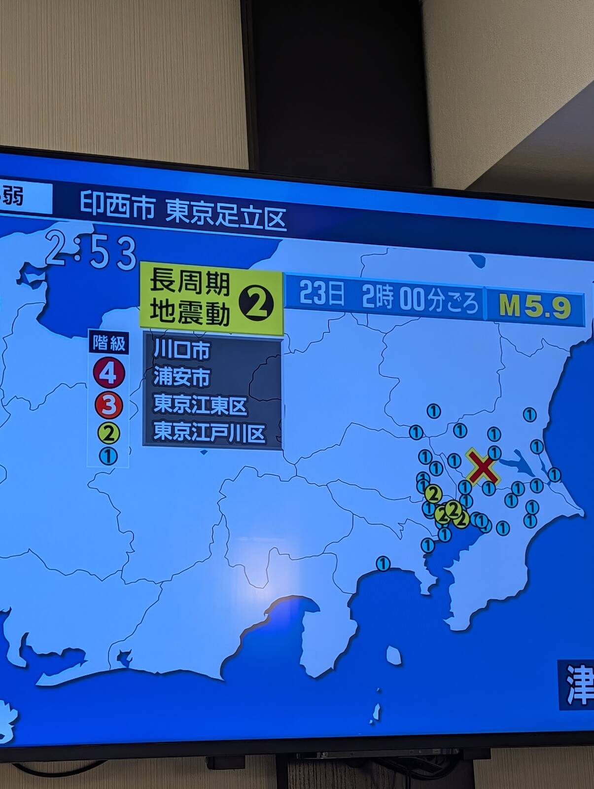 長周期振動 階級２
