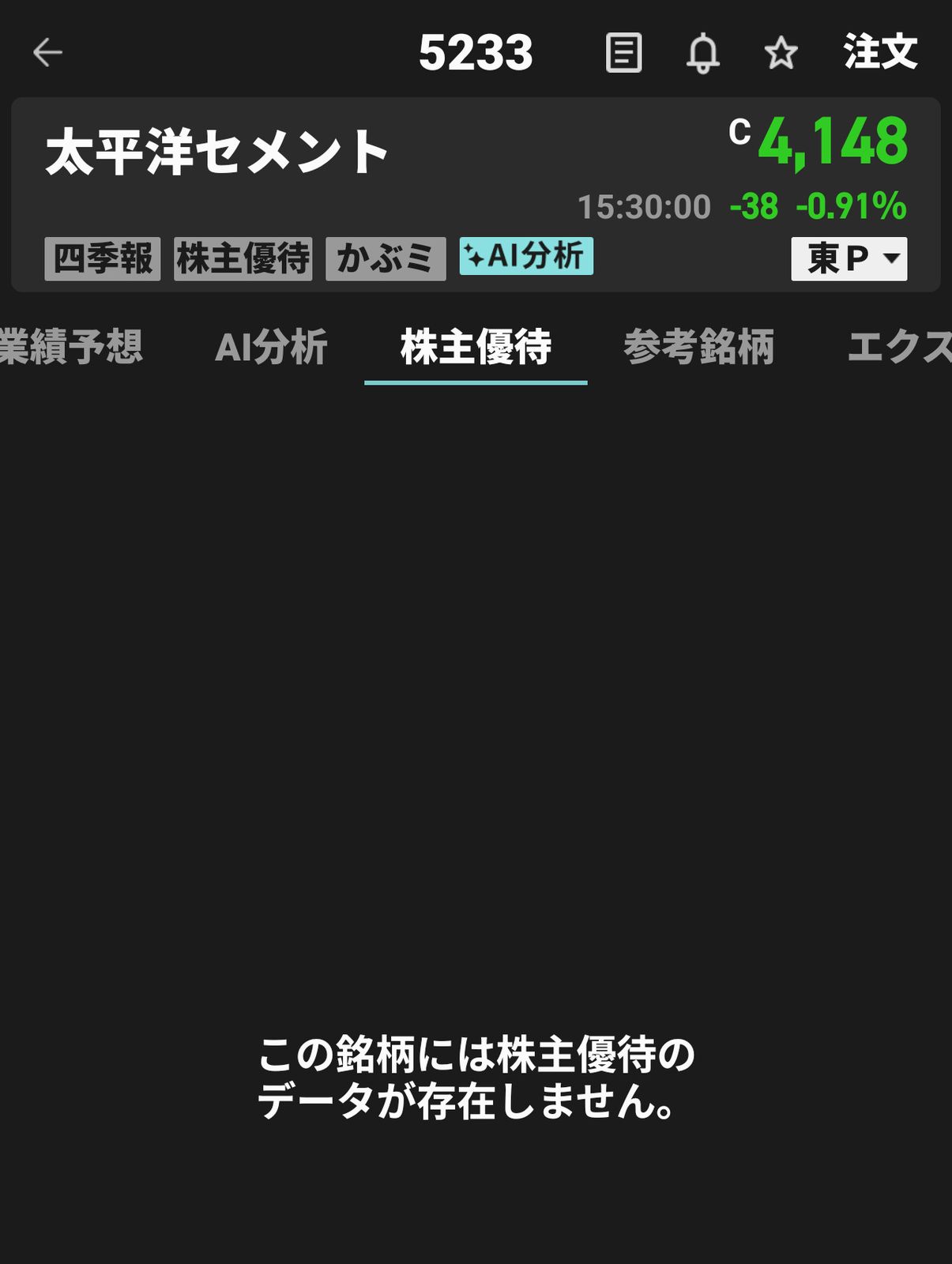 株主優待