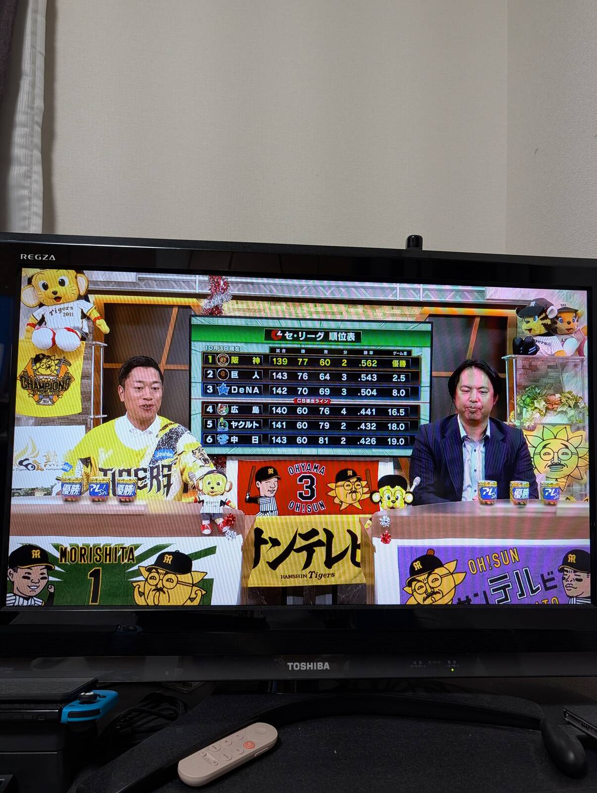 スタジオ中継