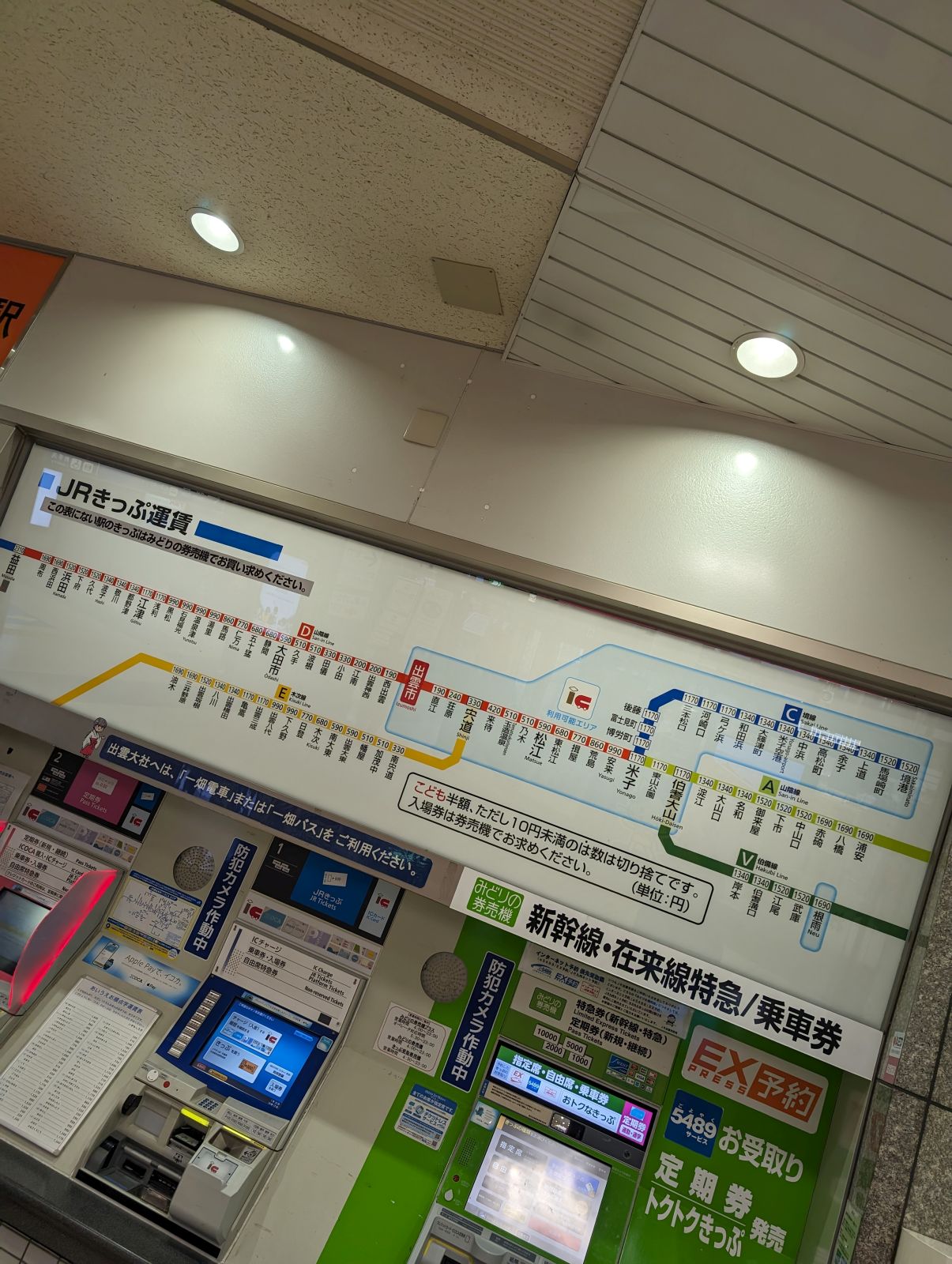JRきっぷ運賃