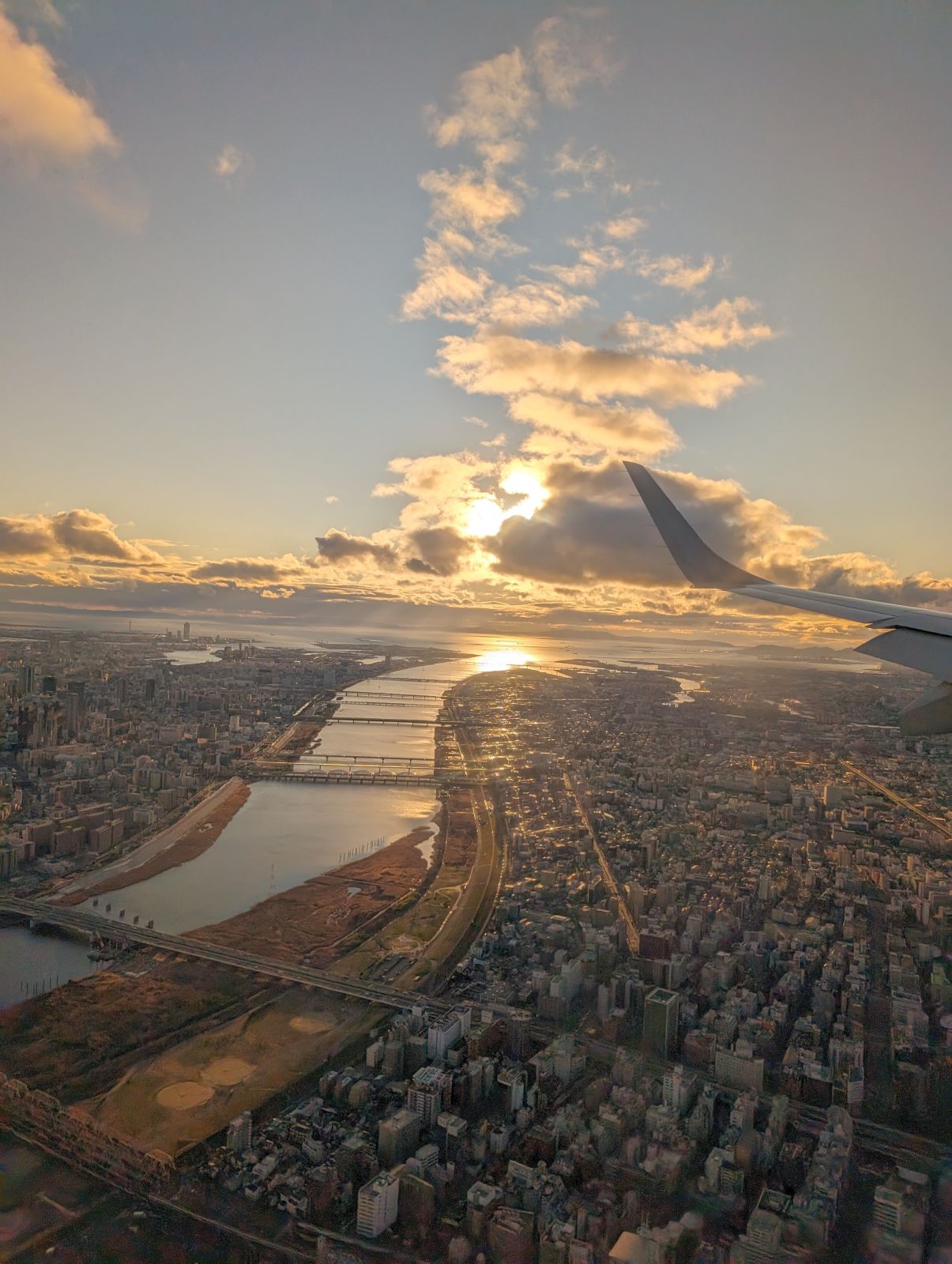 淀川上空