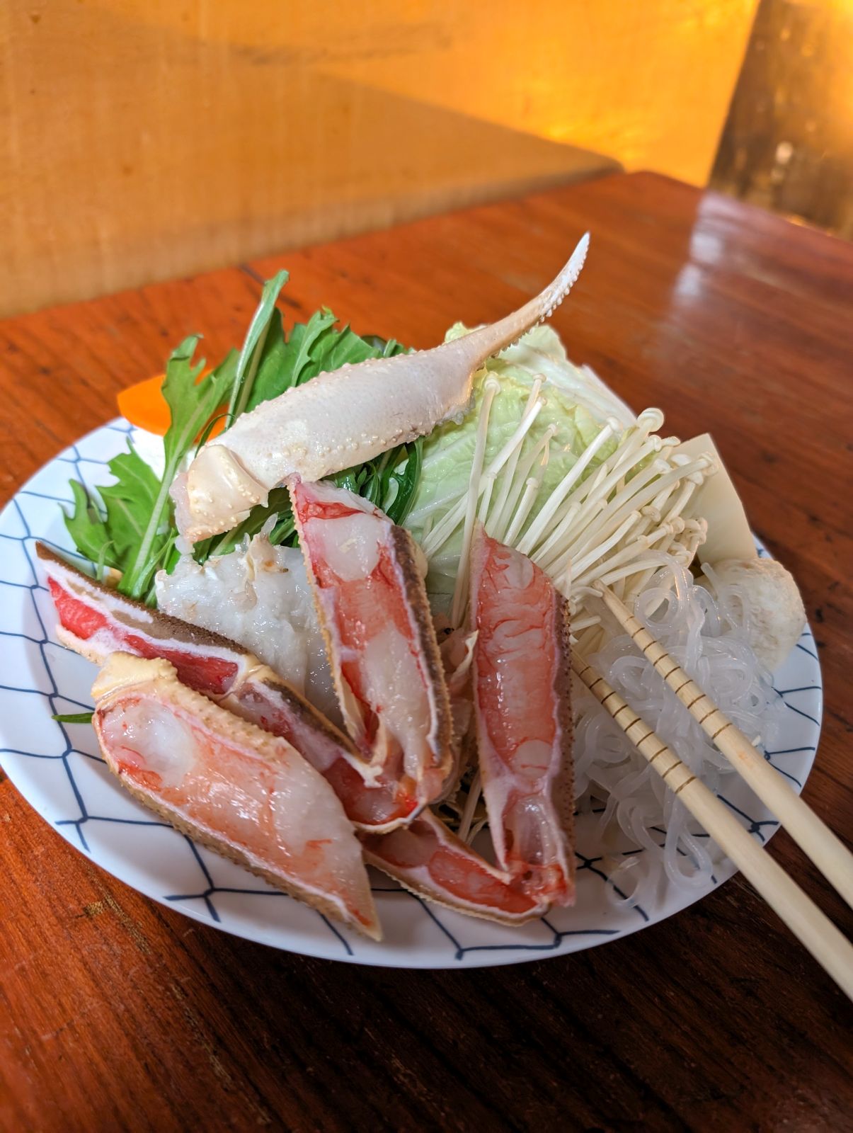 カニすきの材料