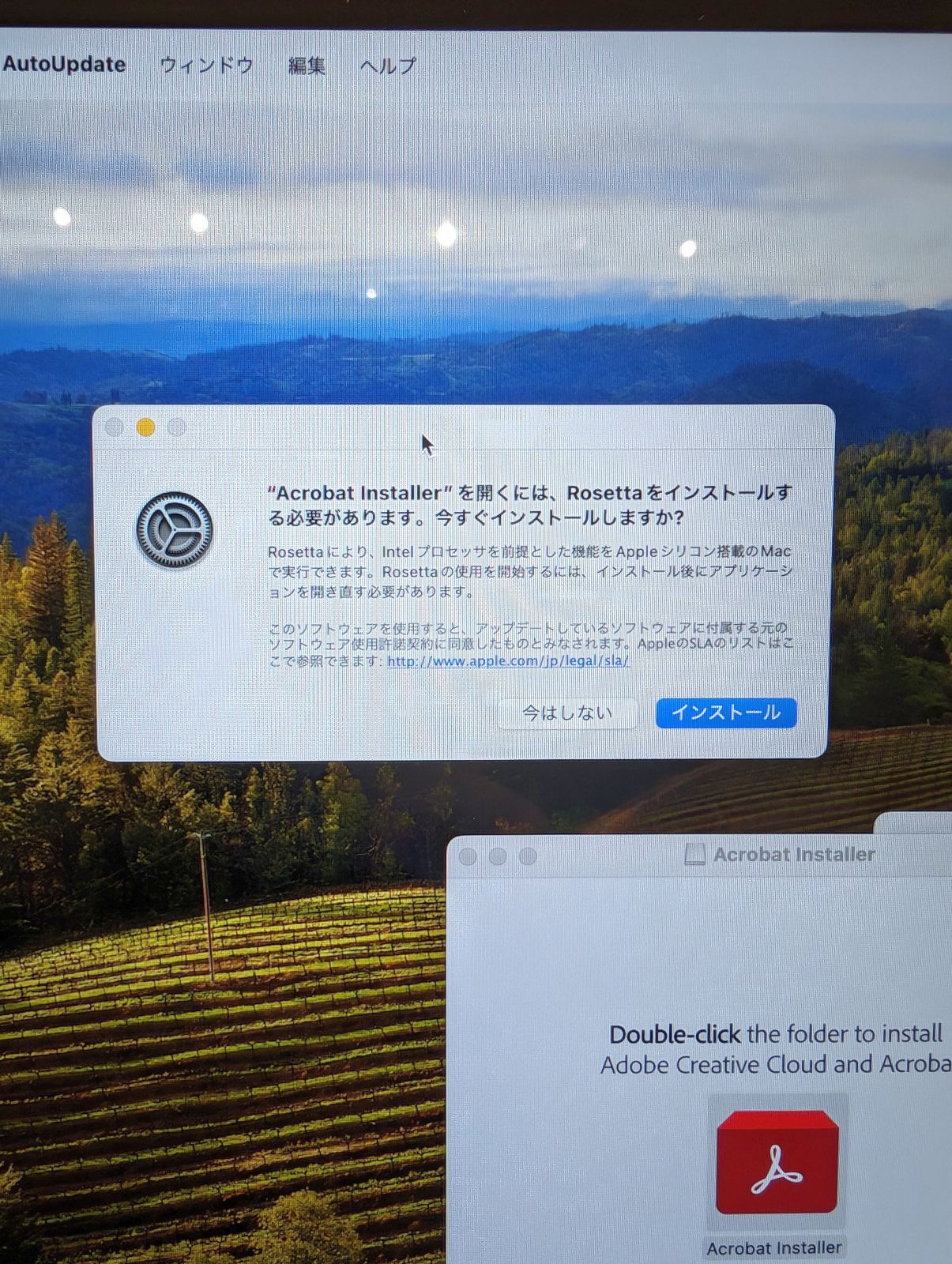 Acrobatのインストール