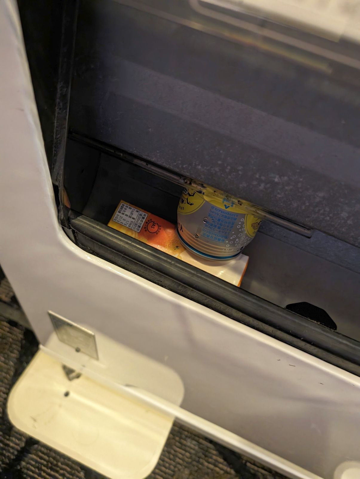 自販機の中のジュース