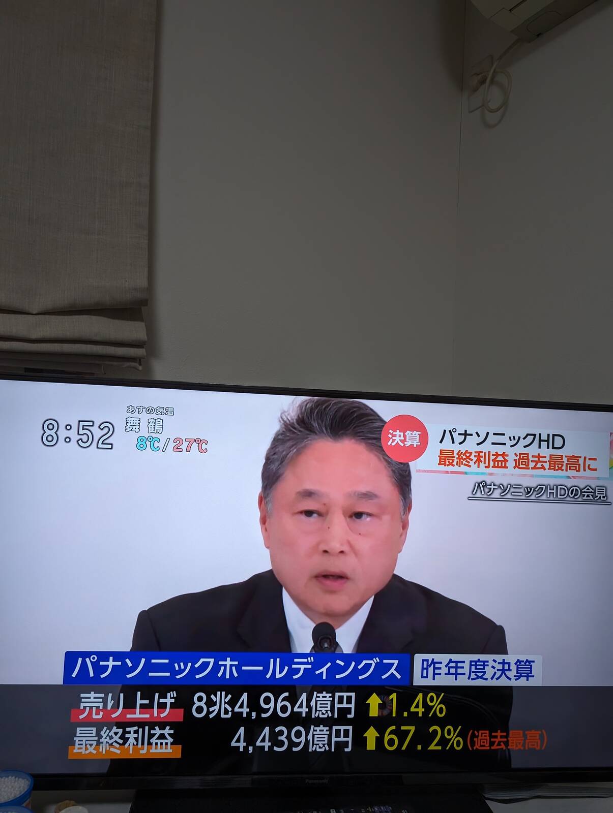 パナソニックHDの最終利益