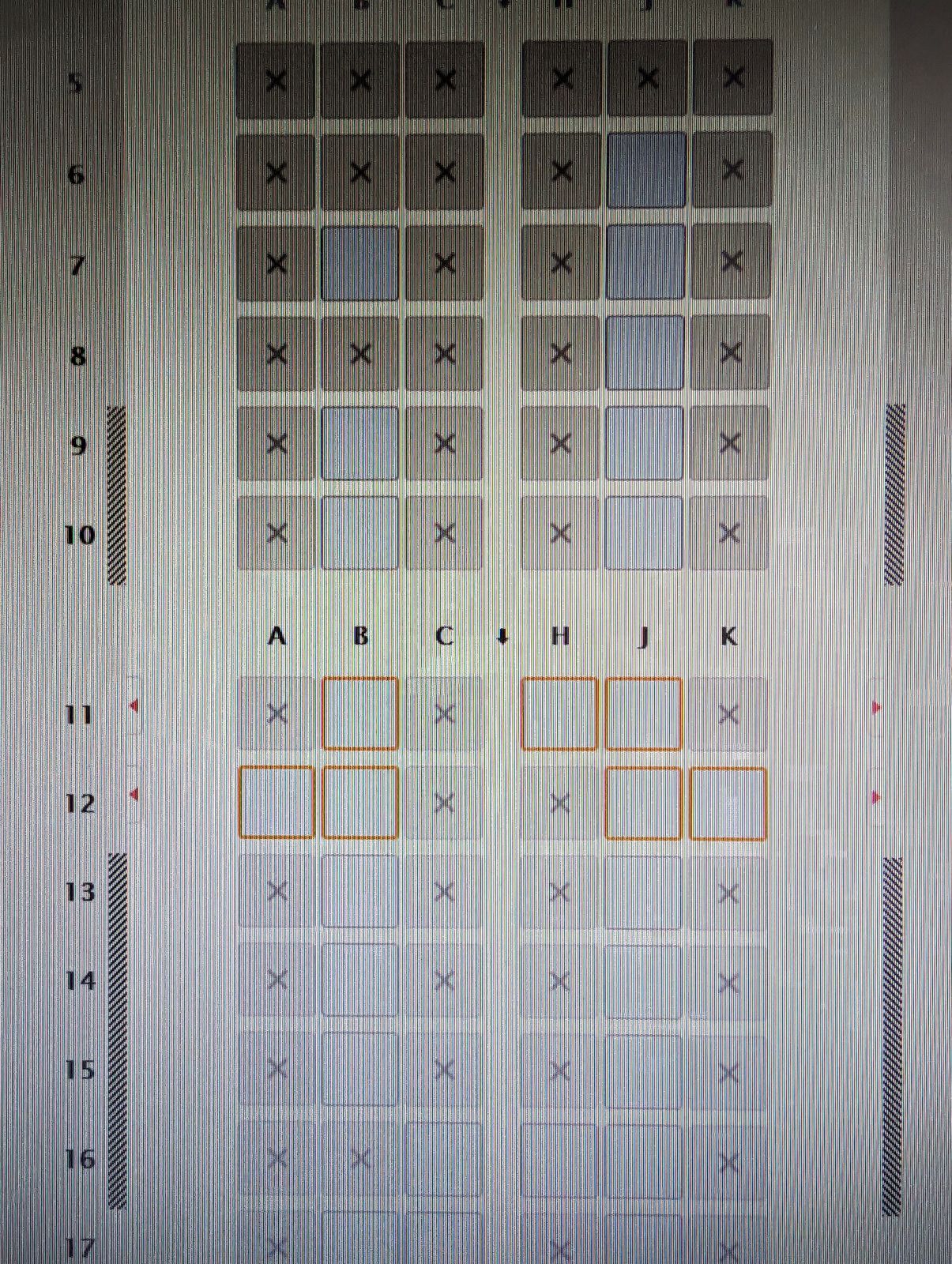 座席の指定