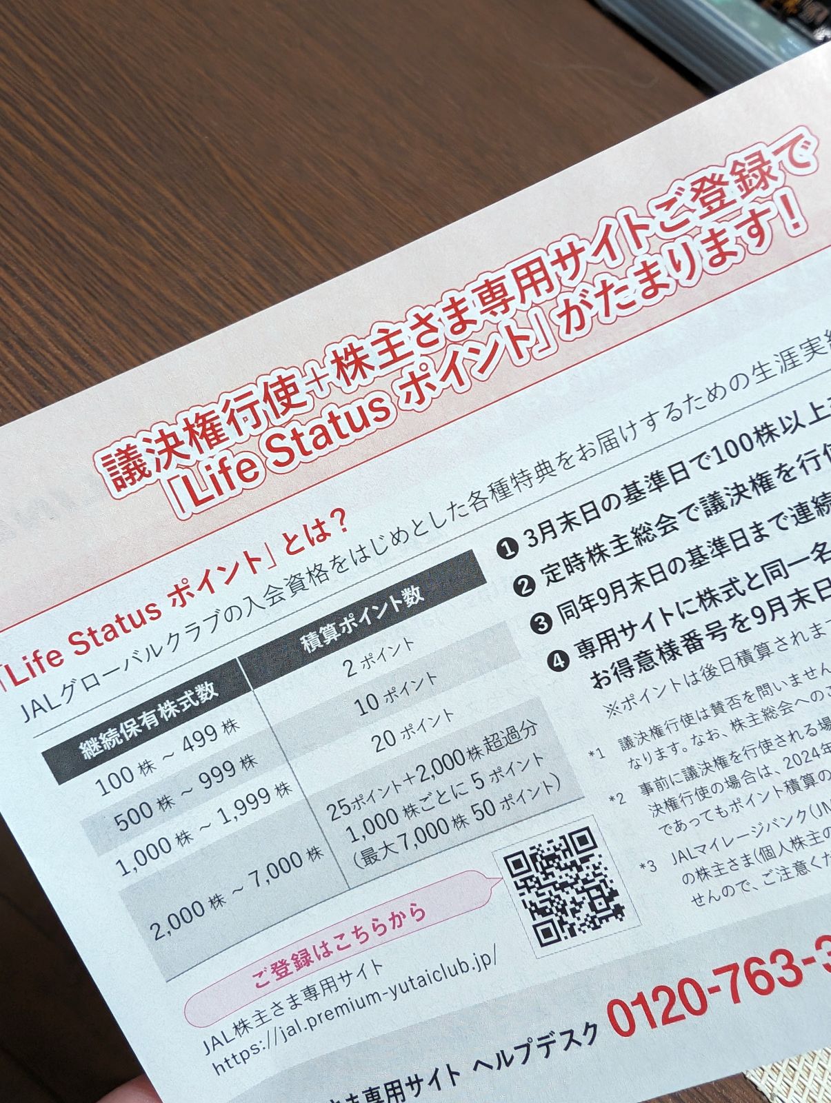 Life Statusポイントの加算