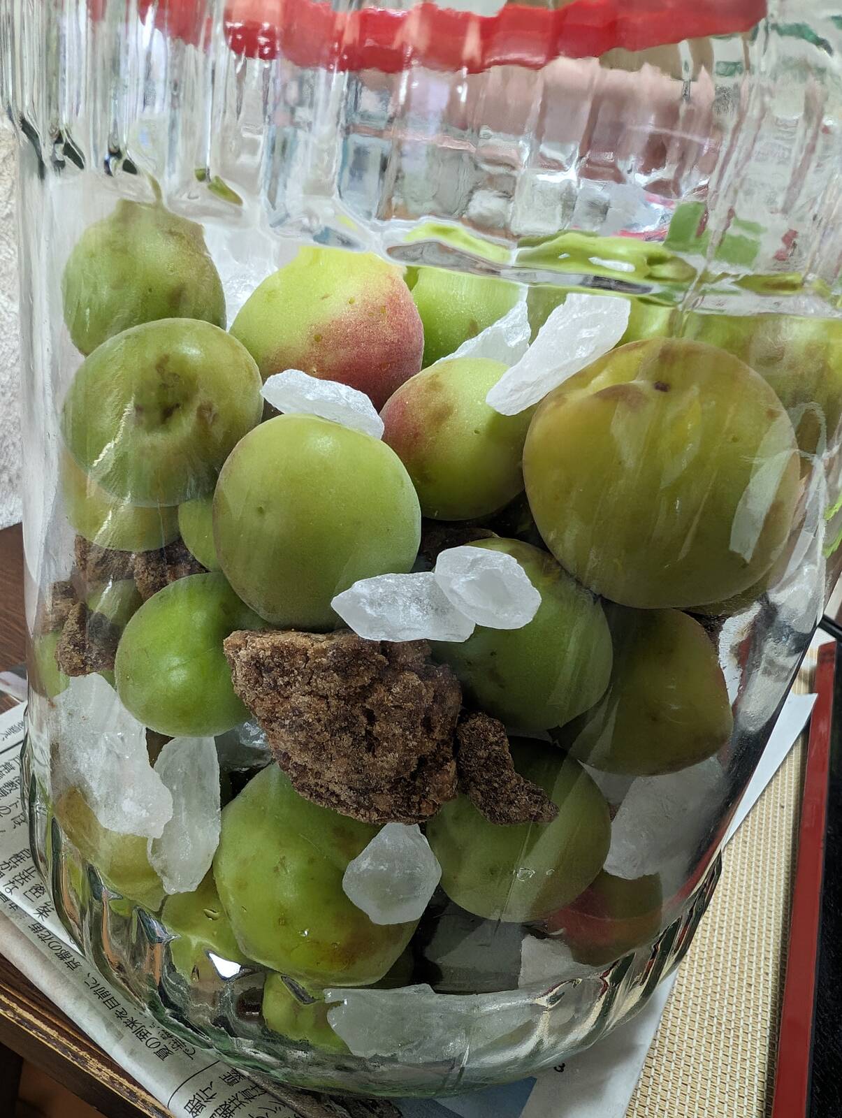 梅酒の仕込み