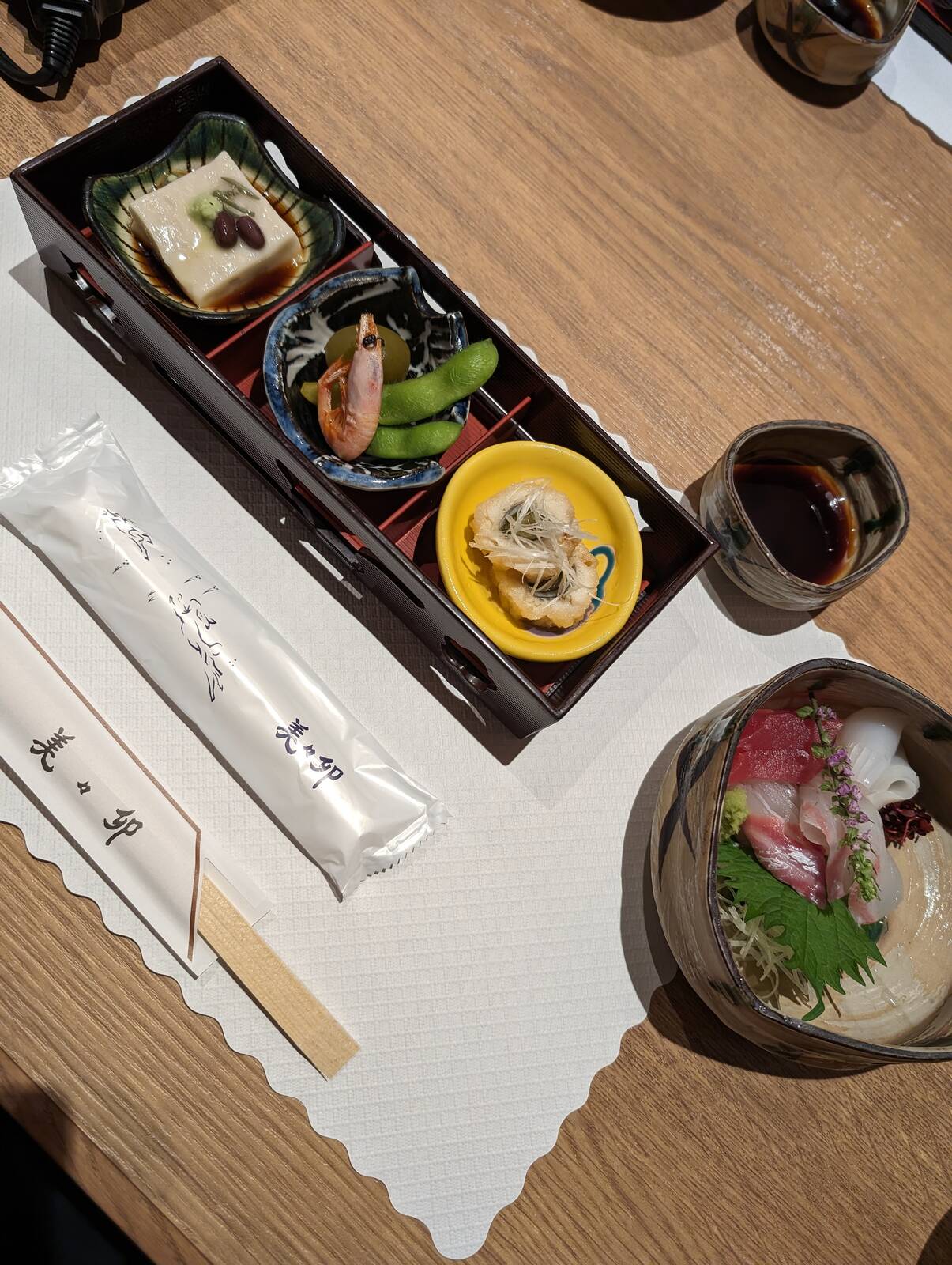 季節の前菜とお造り