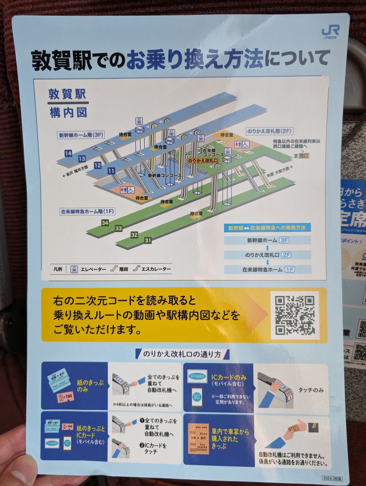 敦賀駅でのお乗り換え方法について