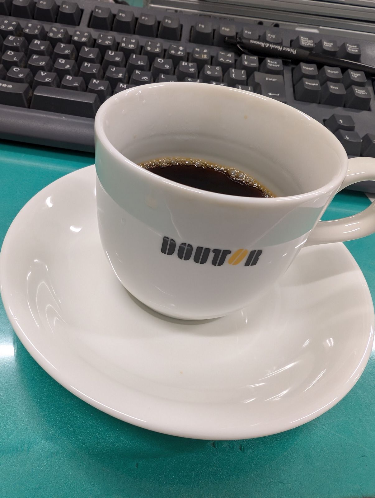 今朝のコーヒー