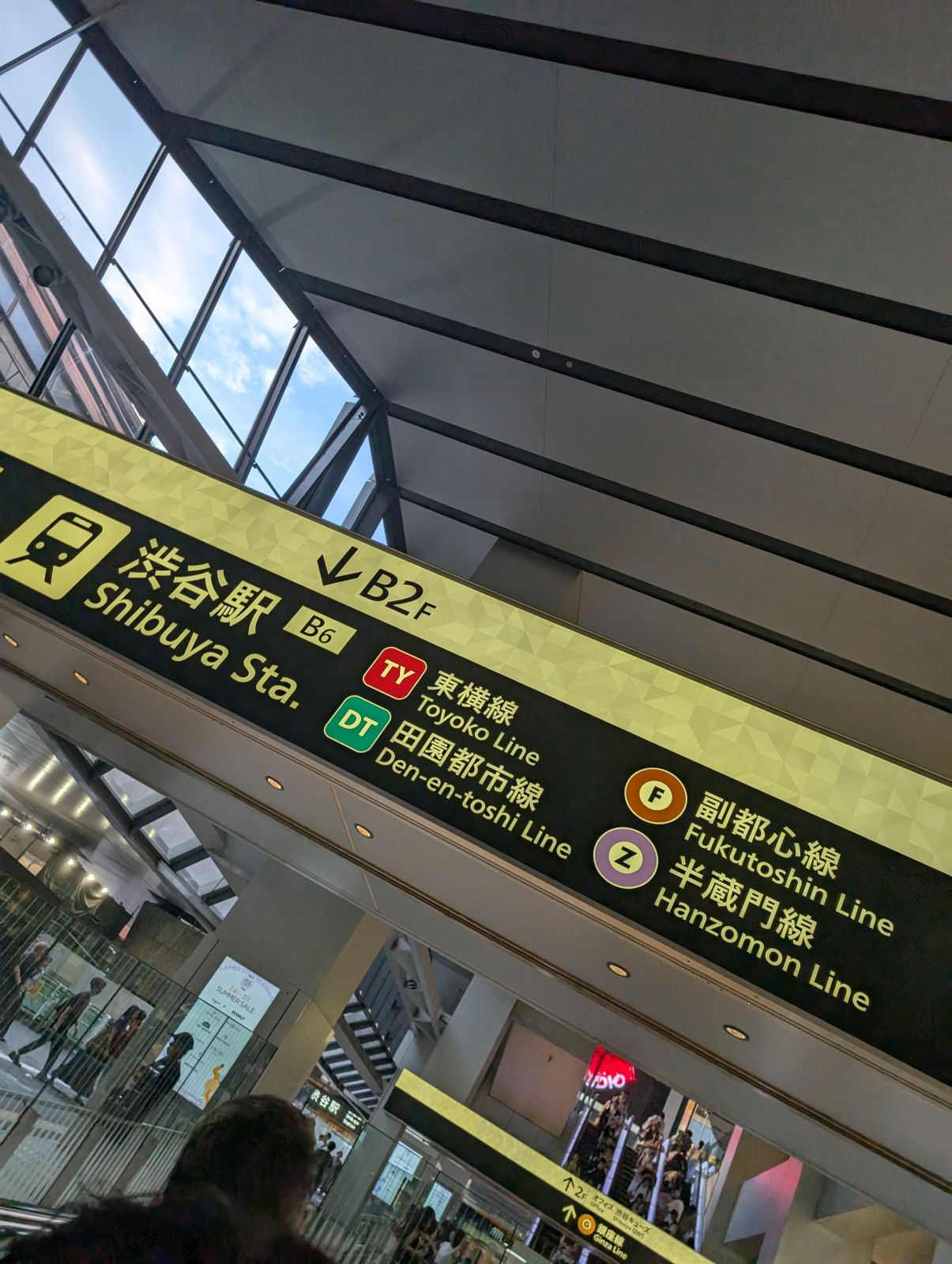 渋谷駅通過