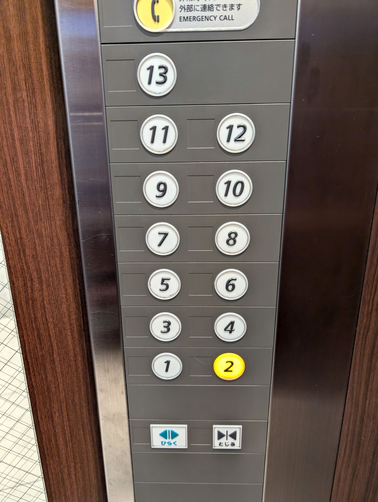 本日の宿泊階