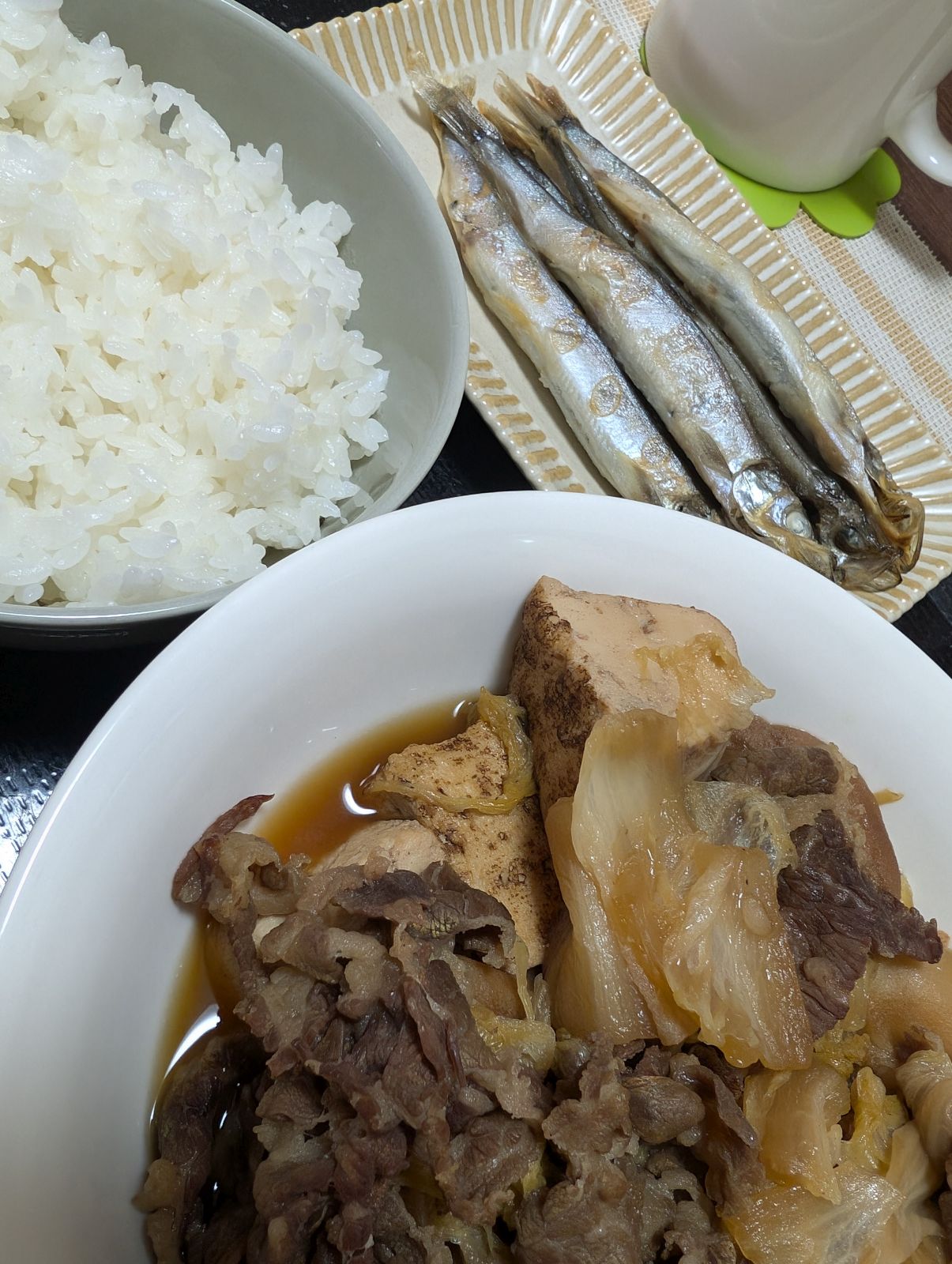 昨日の夕食兼本日の朝食兼昼食