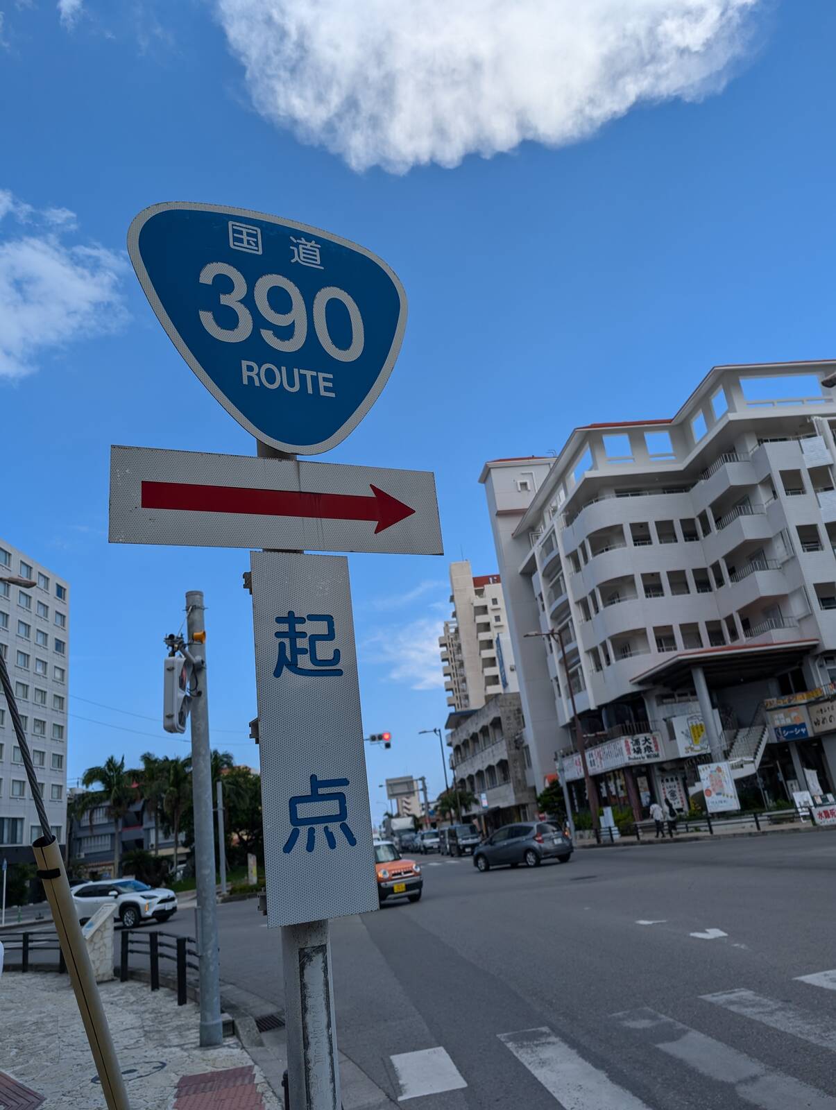 国道390号線の起点