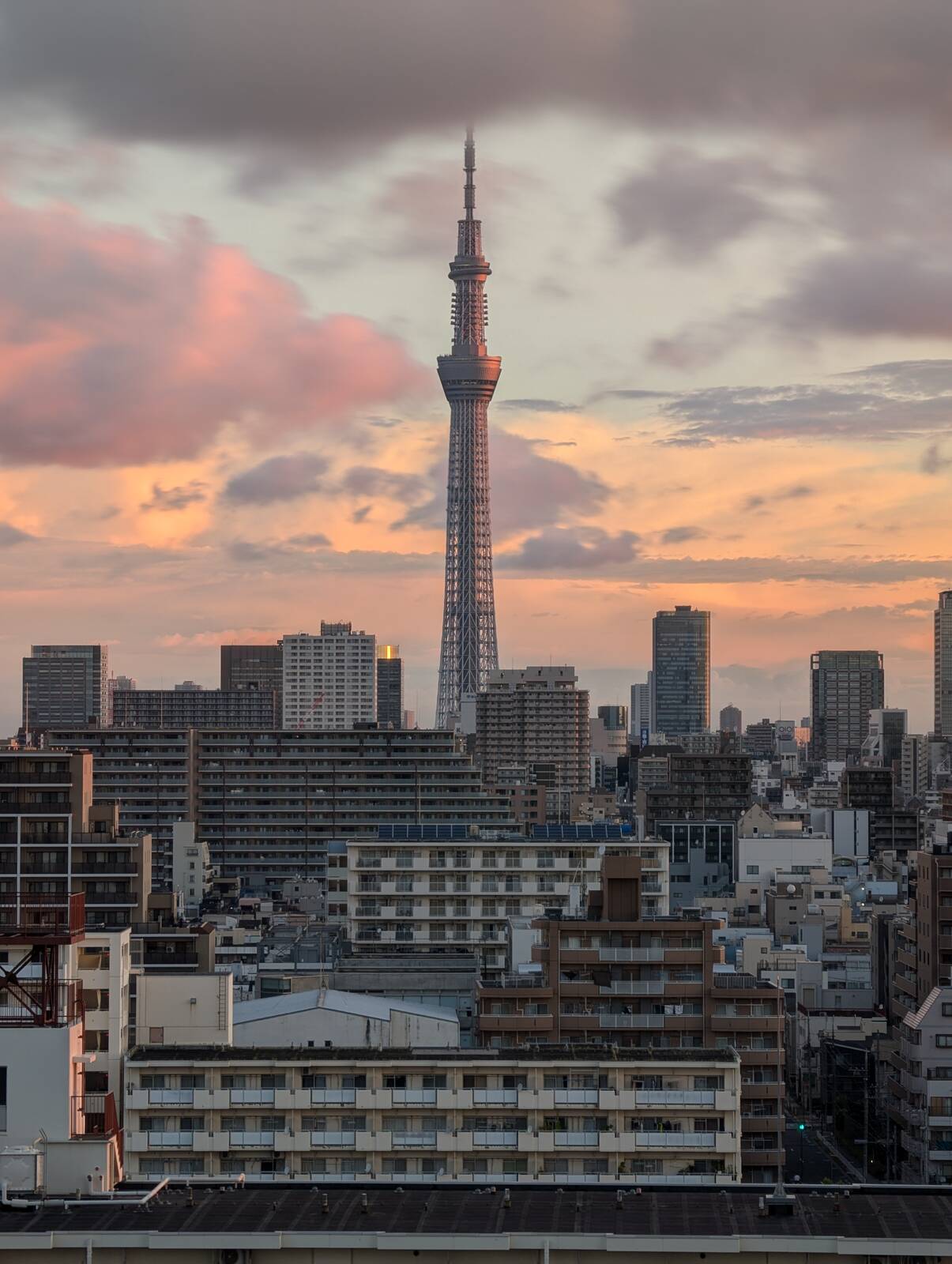 朝のスカイツリー
