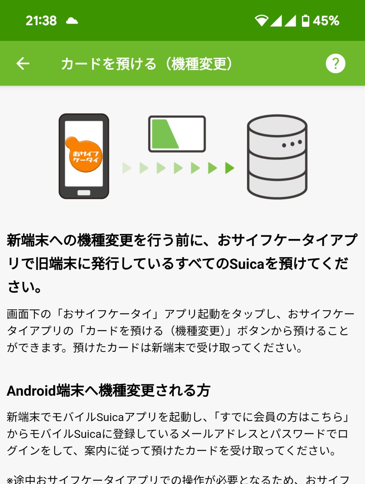 Suicaの移行