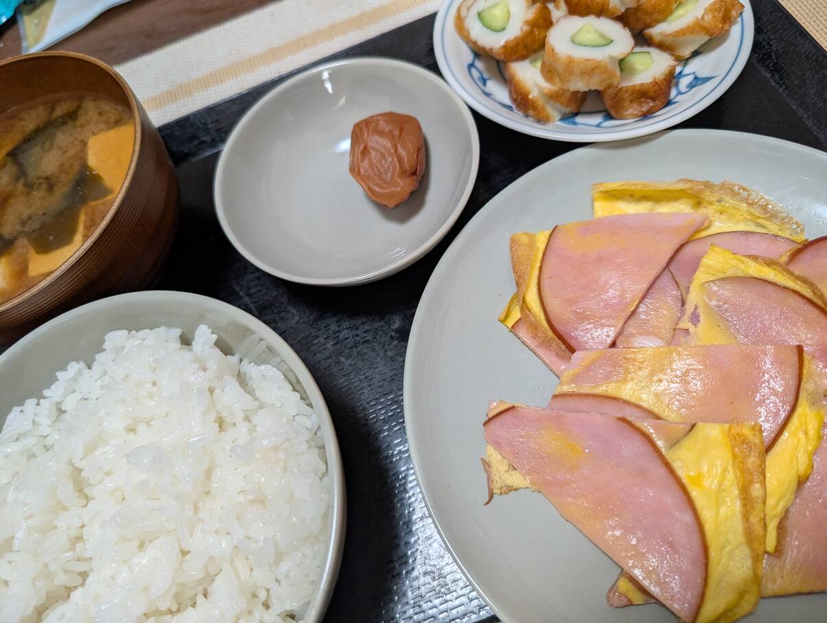 本日の朝食兼昼食