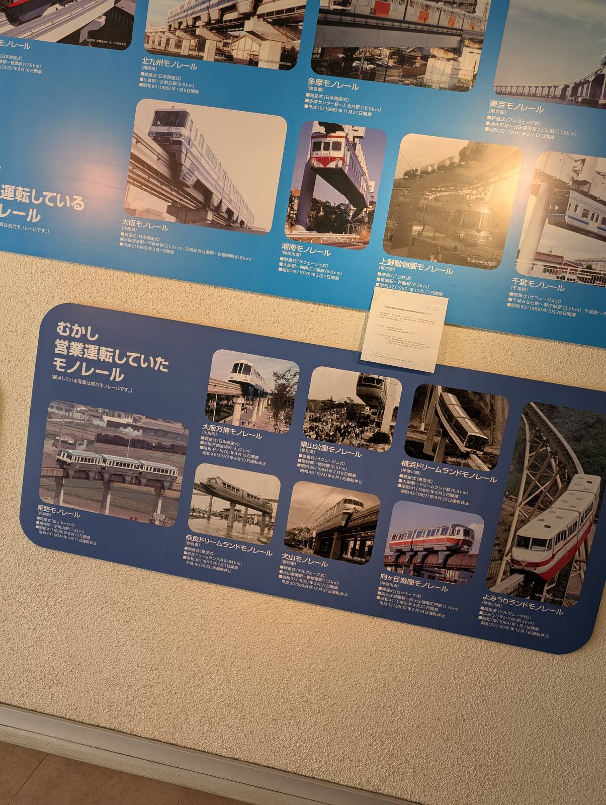 むかし営業運転していたモノレール