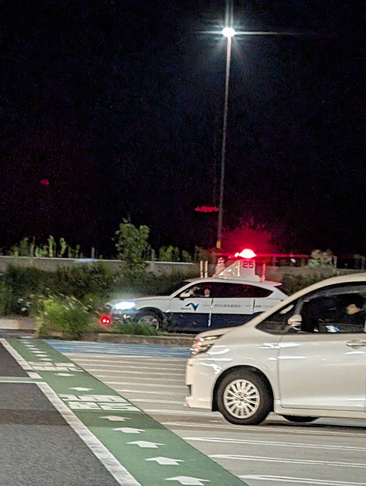 パトロールカーのアンテナ