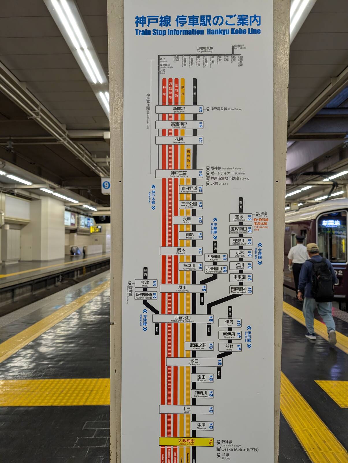 神戸線 停車駅のご案内