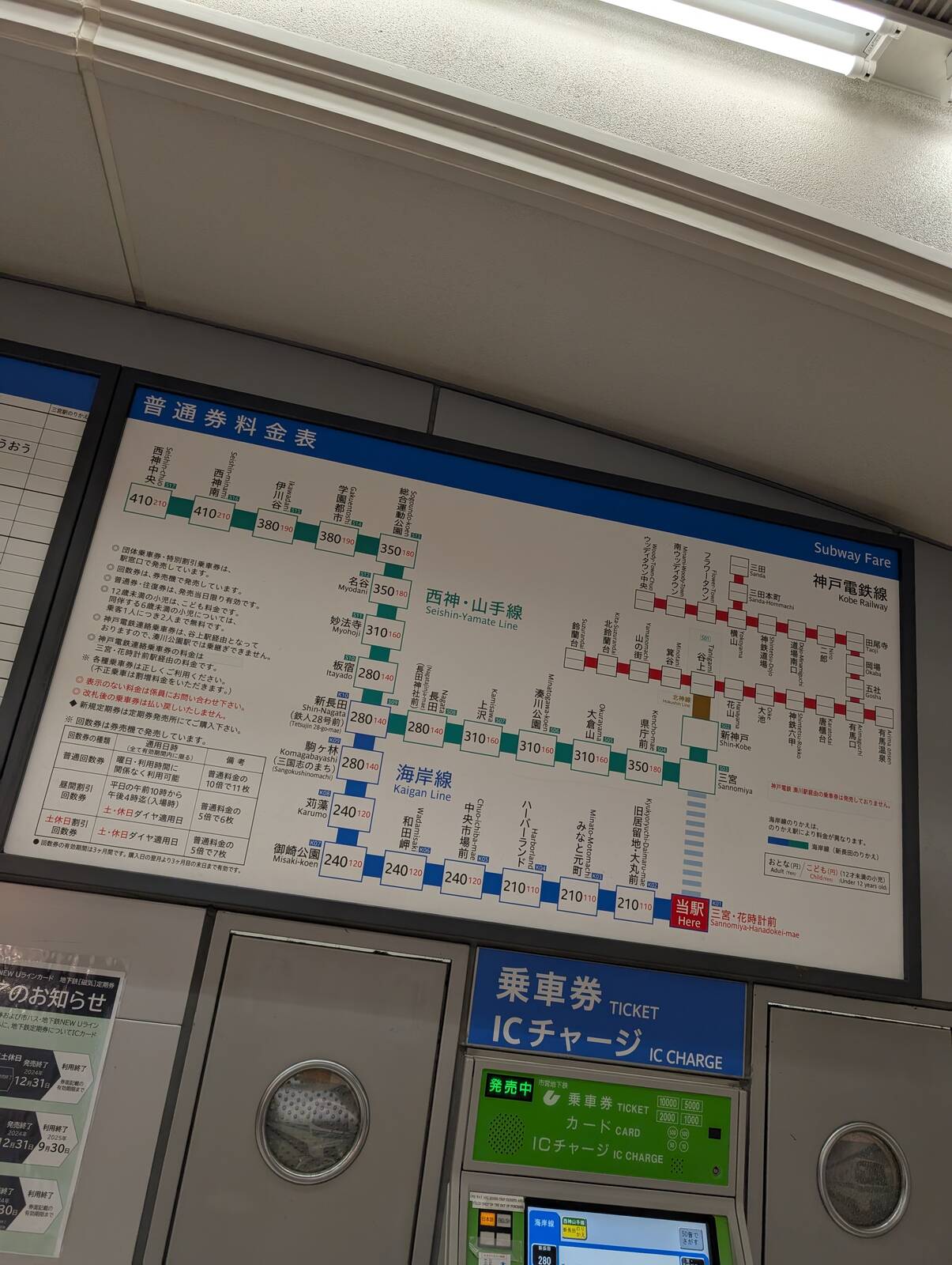 普通券運賃表