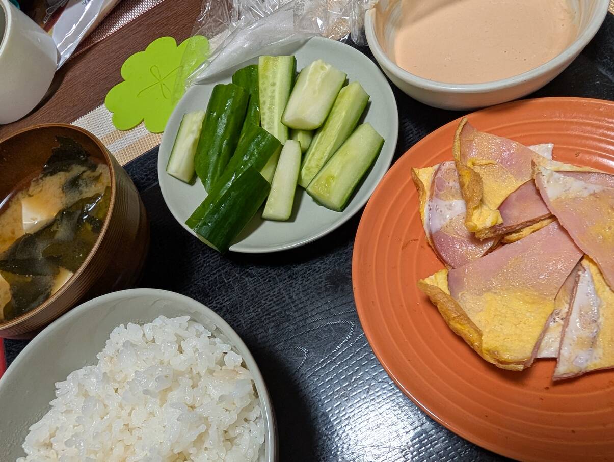 本日の朝食兼昼食