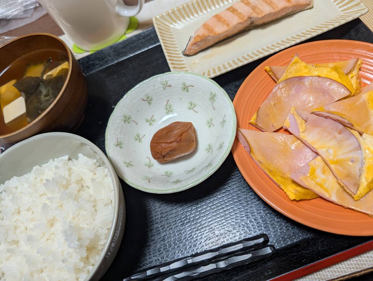 本日の朝食兼昼食