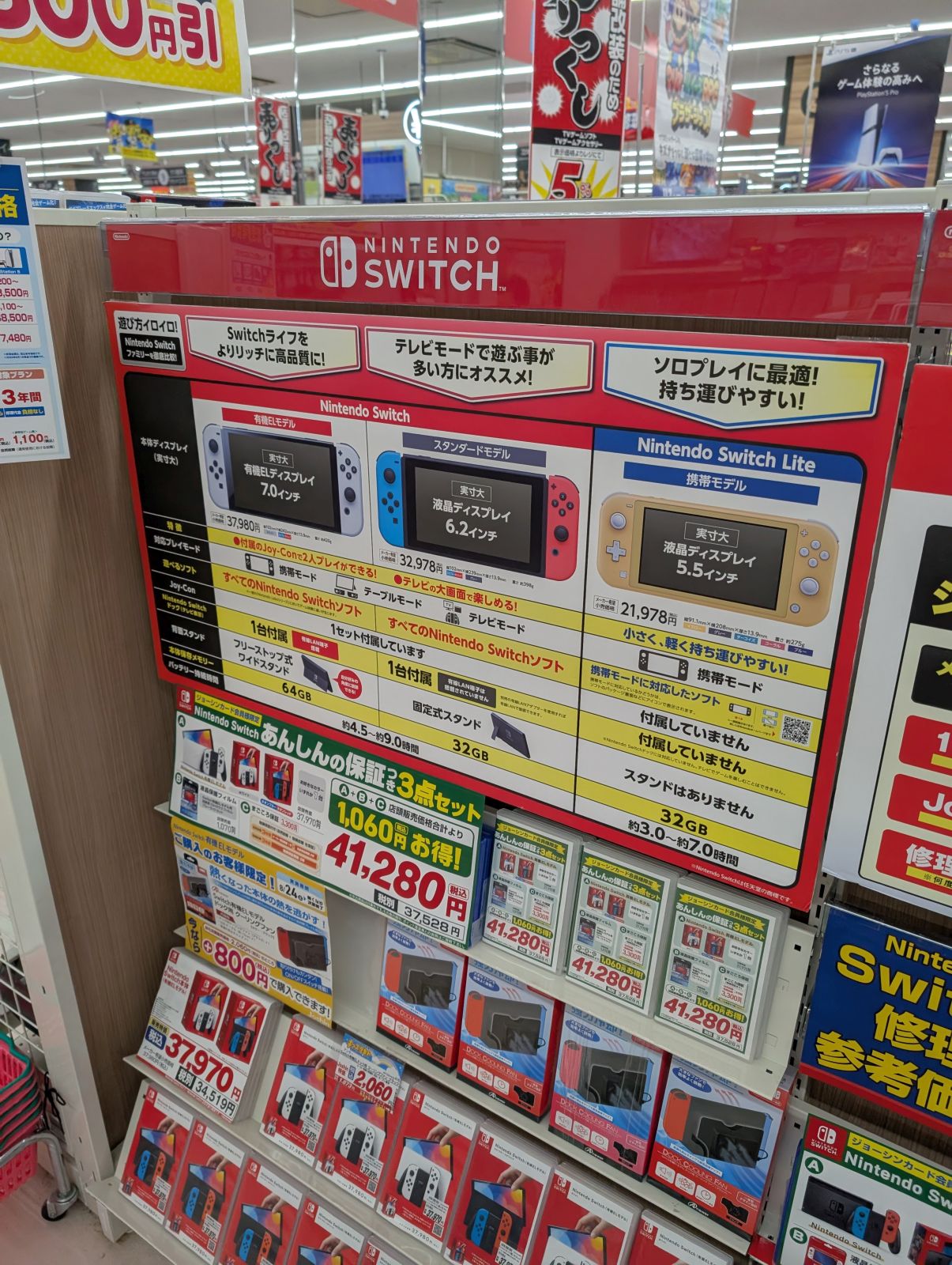 Switchのラインナップ