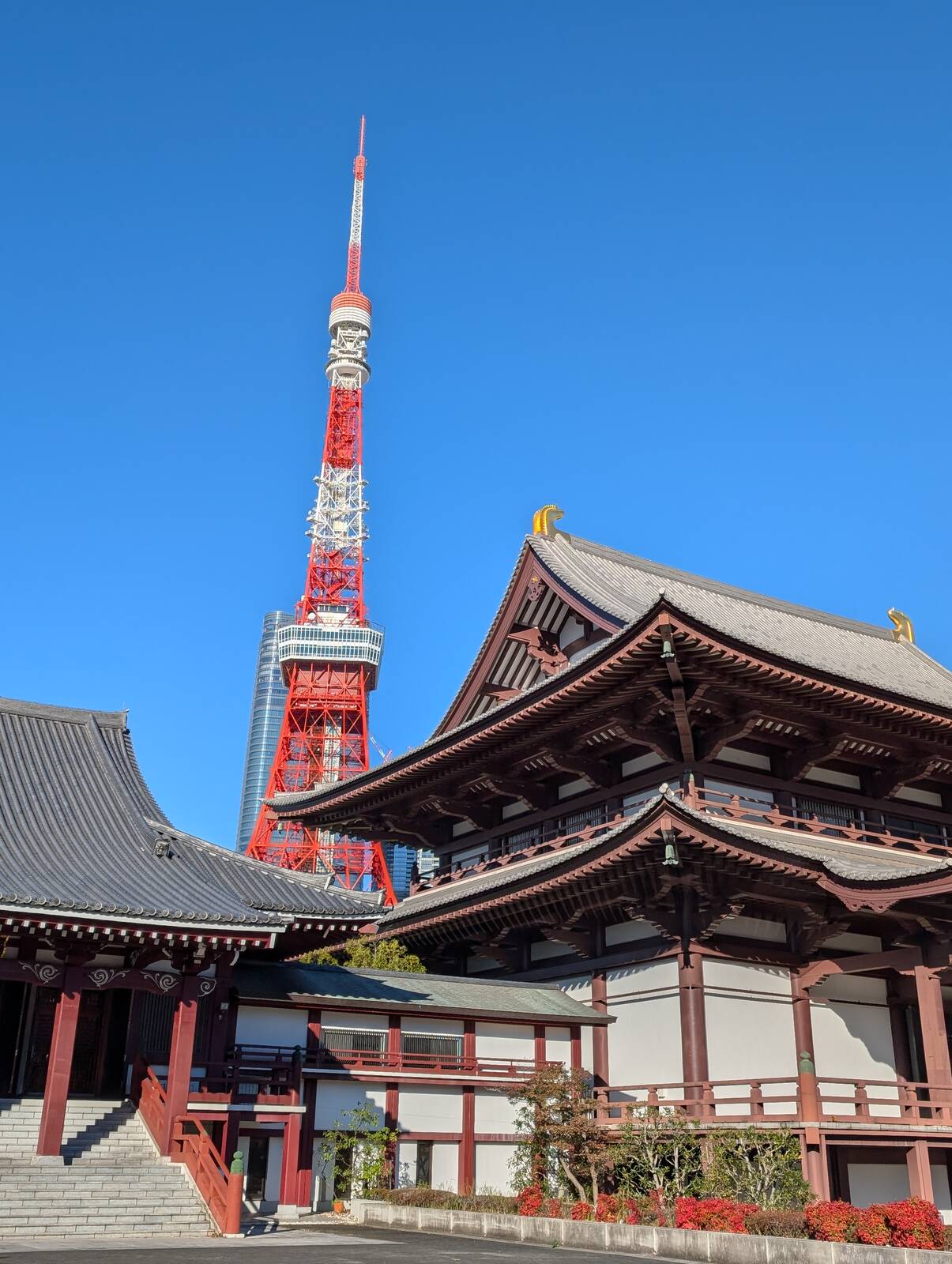 増上寺と東京タワー