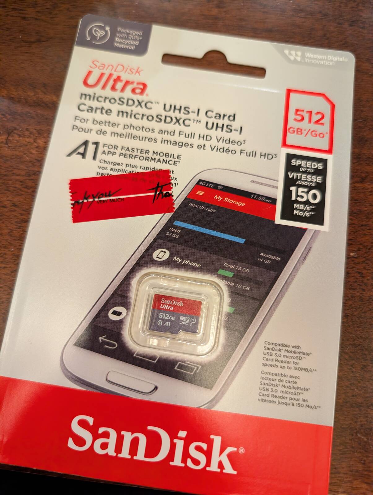 MicroSDの買い付け