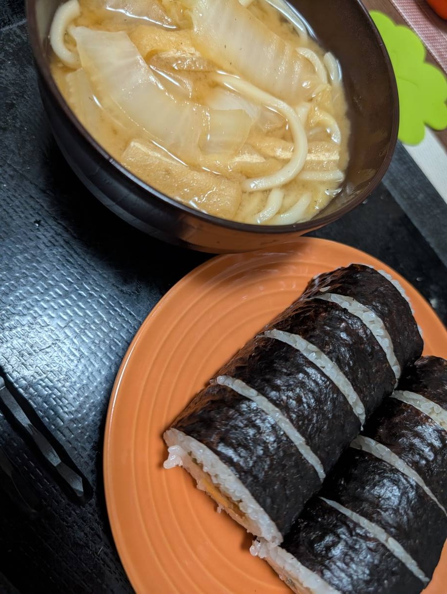 本日の朝食兼昼食