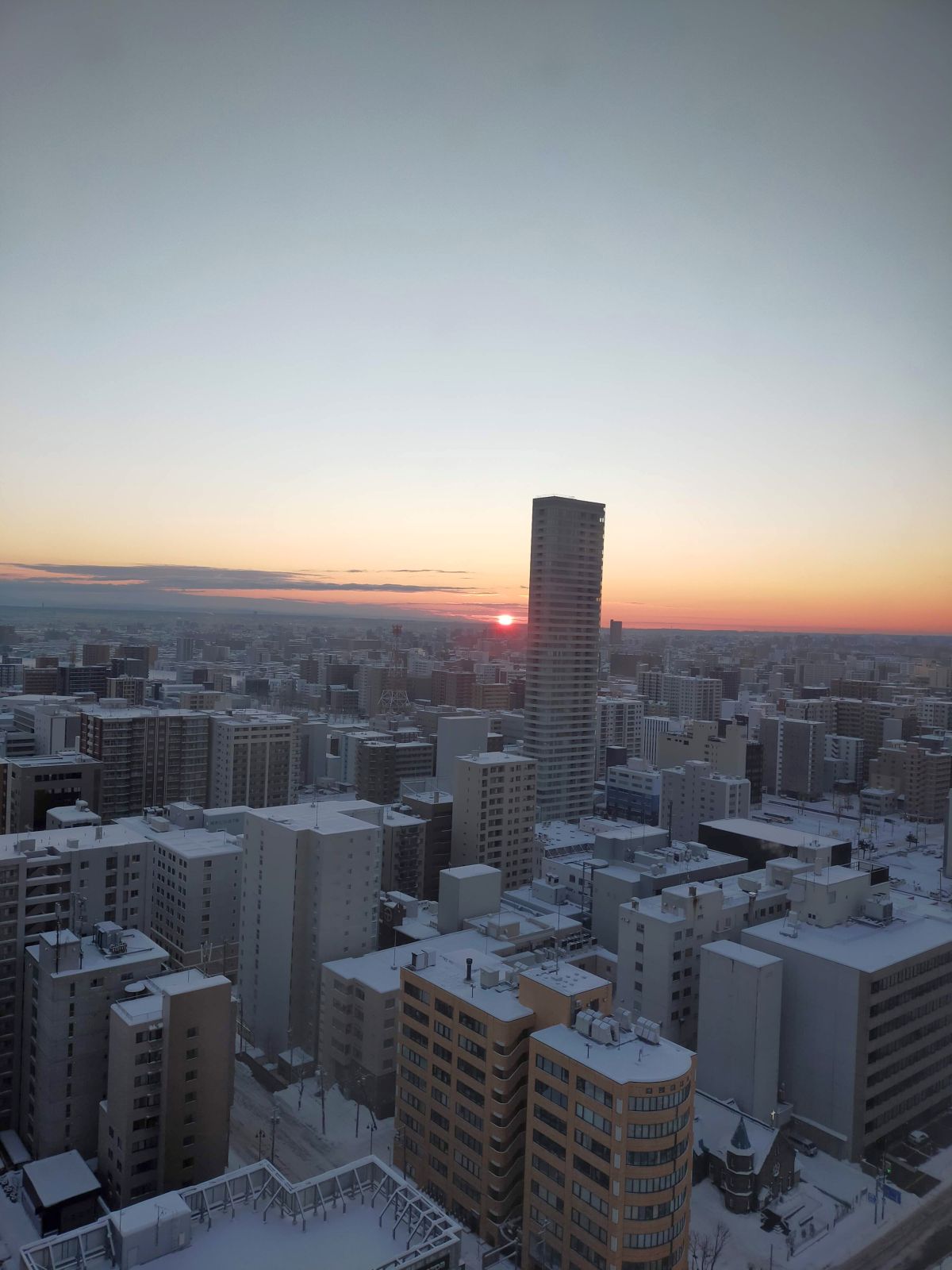 日の出の風景