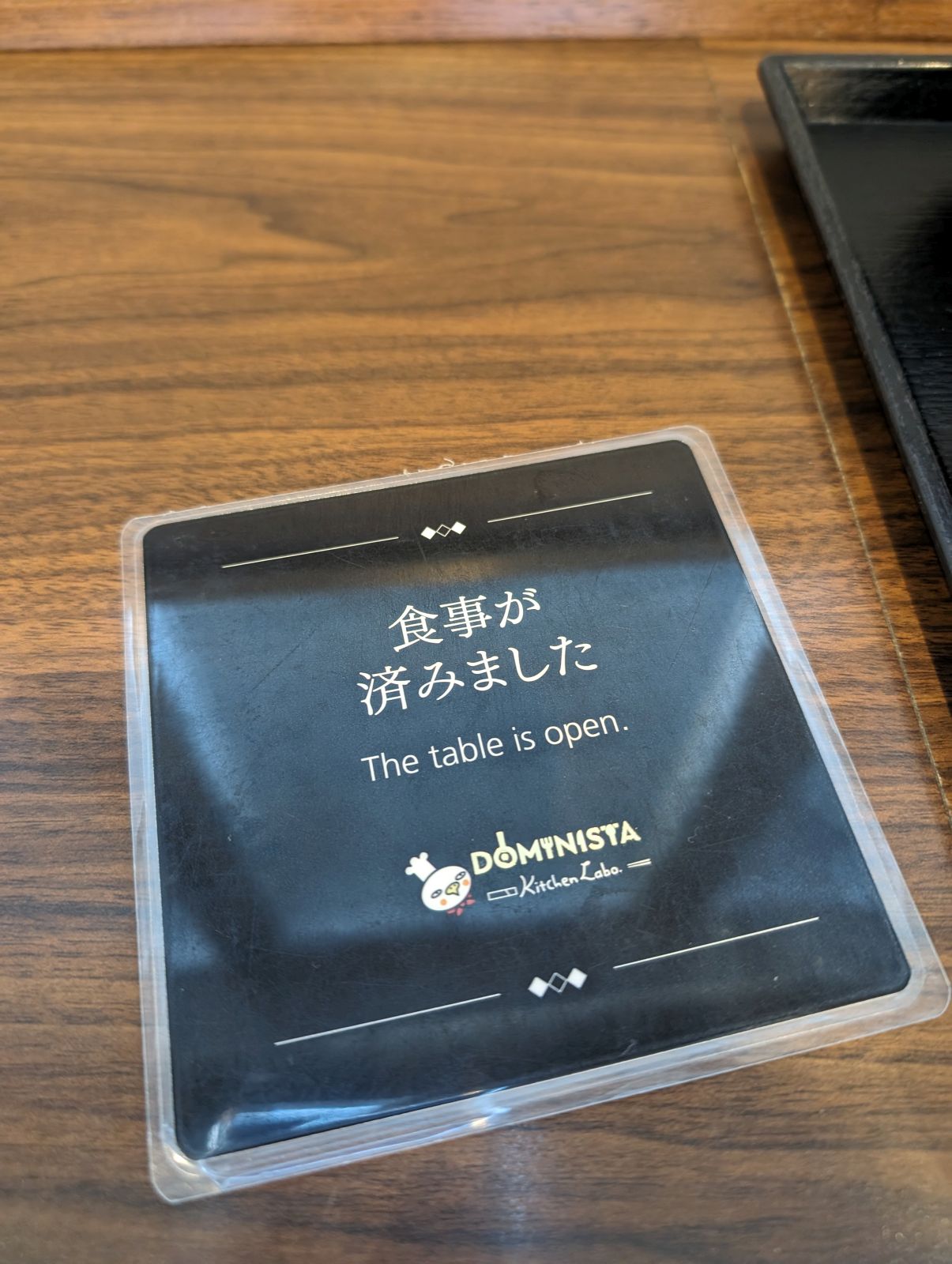 食事が済みました