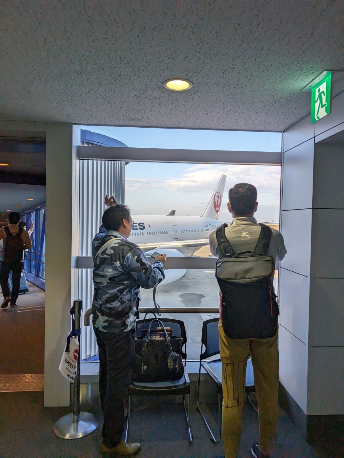 撮影とお手振り